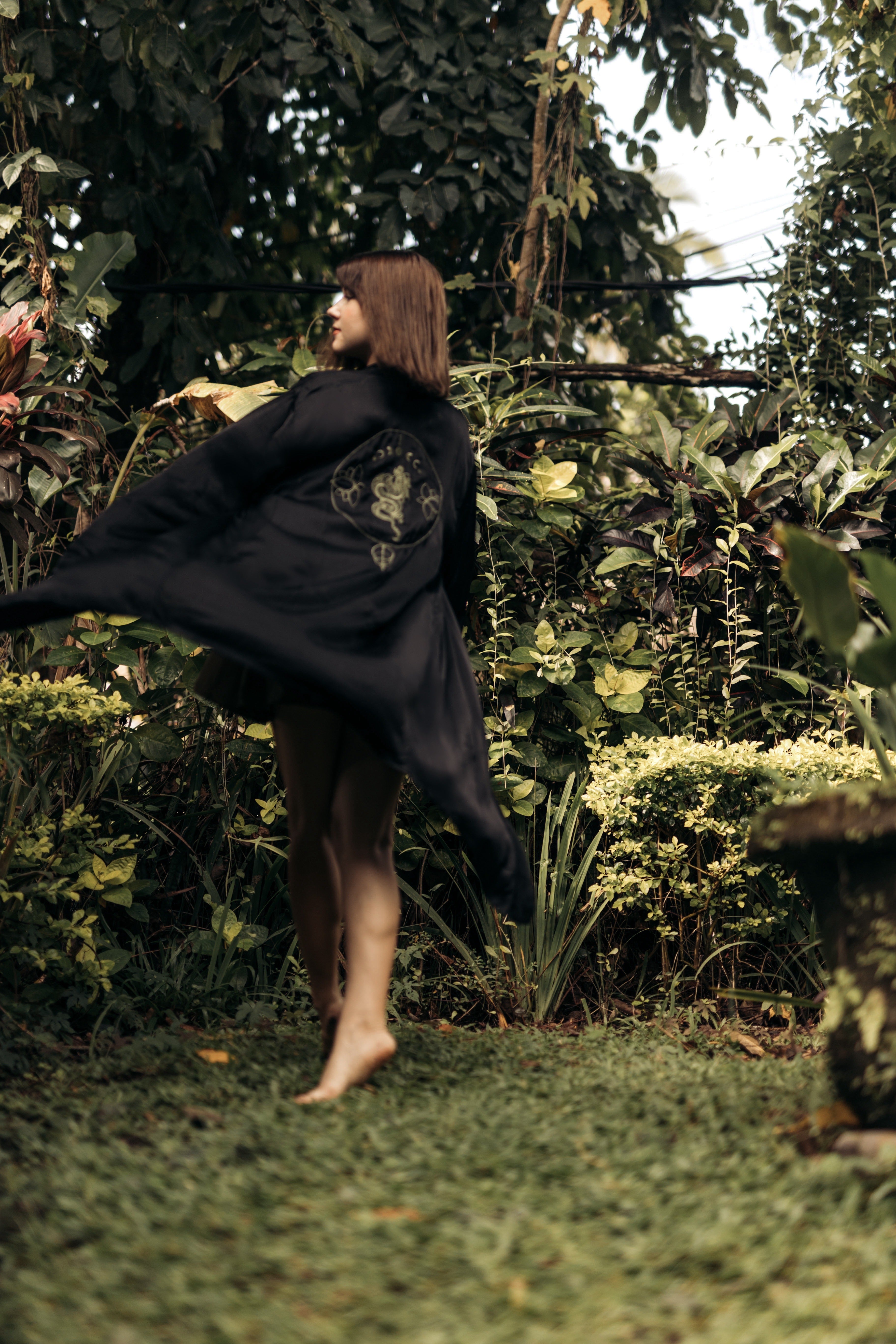 Kimono Dragon - Black/Green