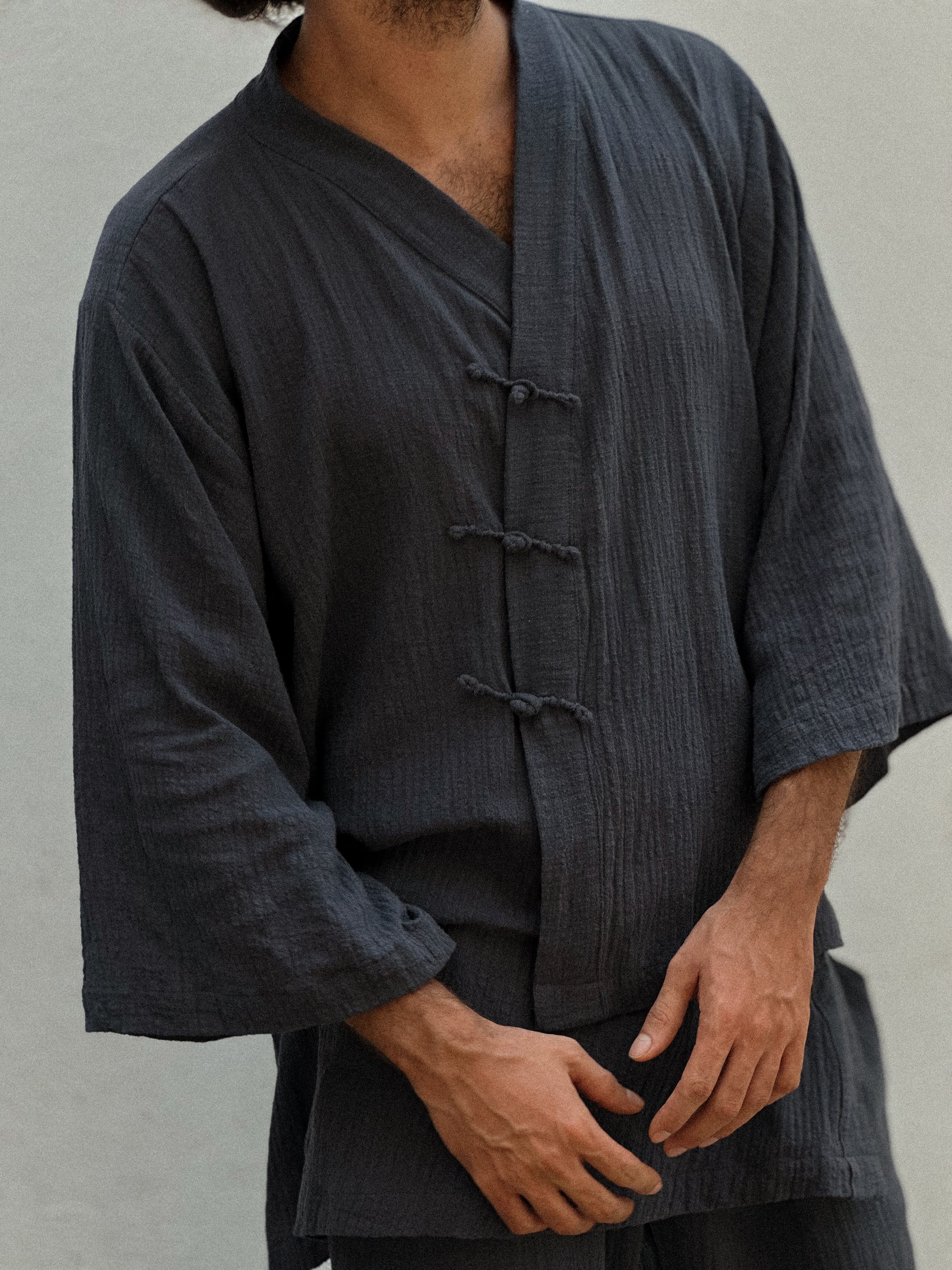 Kintamani Wisper Kimono - Dark Grey