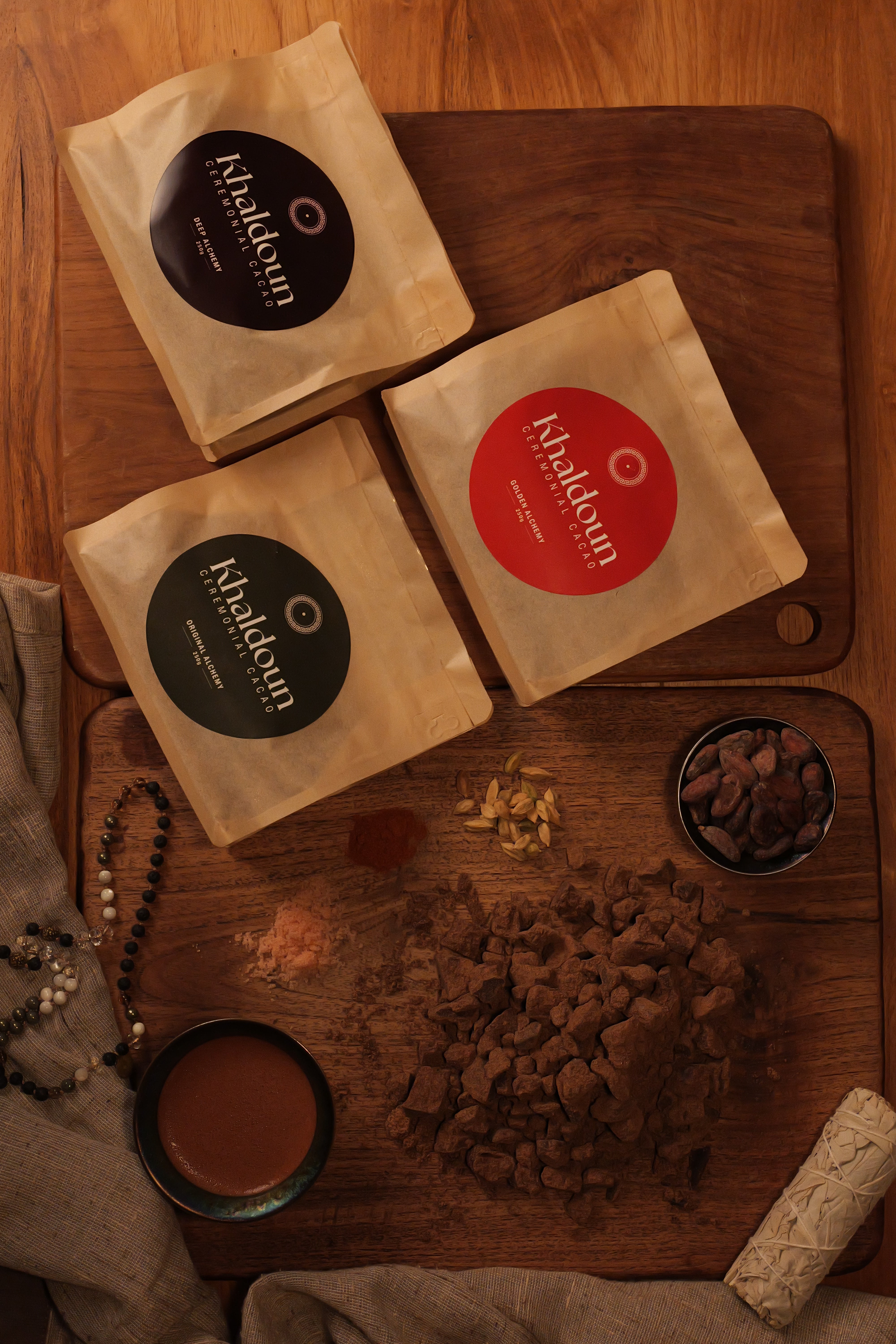 Khaldoun Ceremonial Cacao — 100% Pure, Full Potency, Grown in Bali