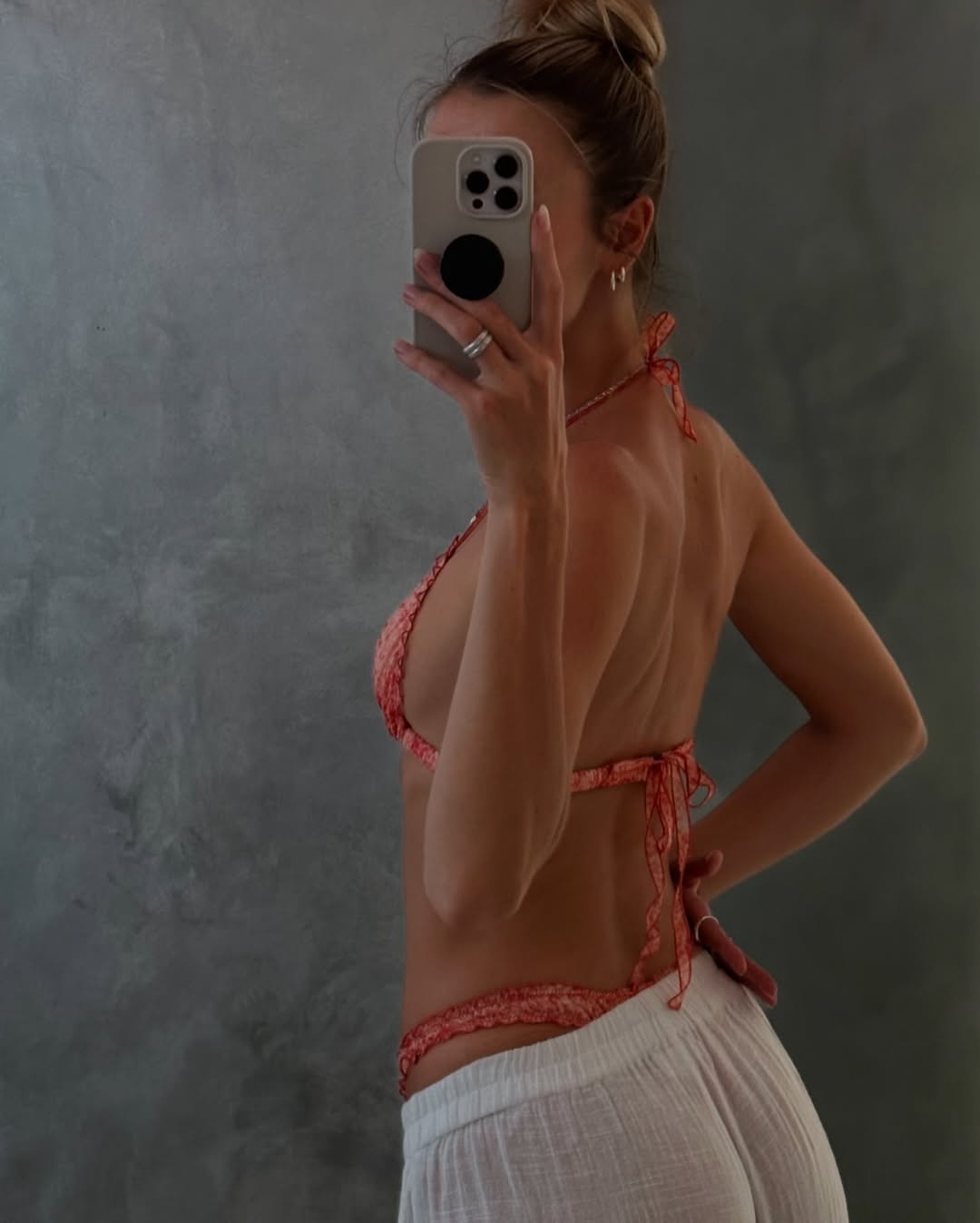 Peacock Thong - Sunset