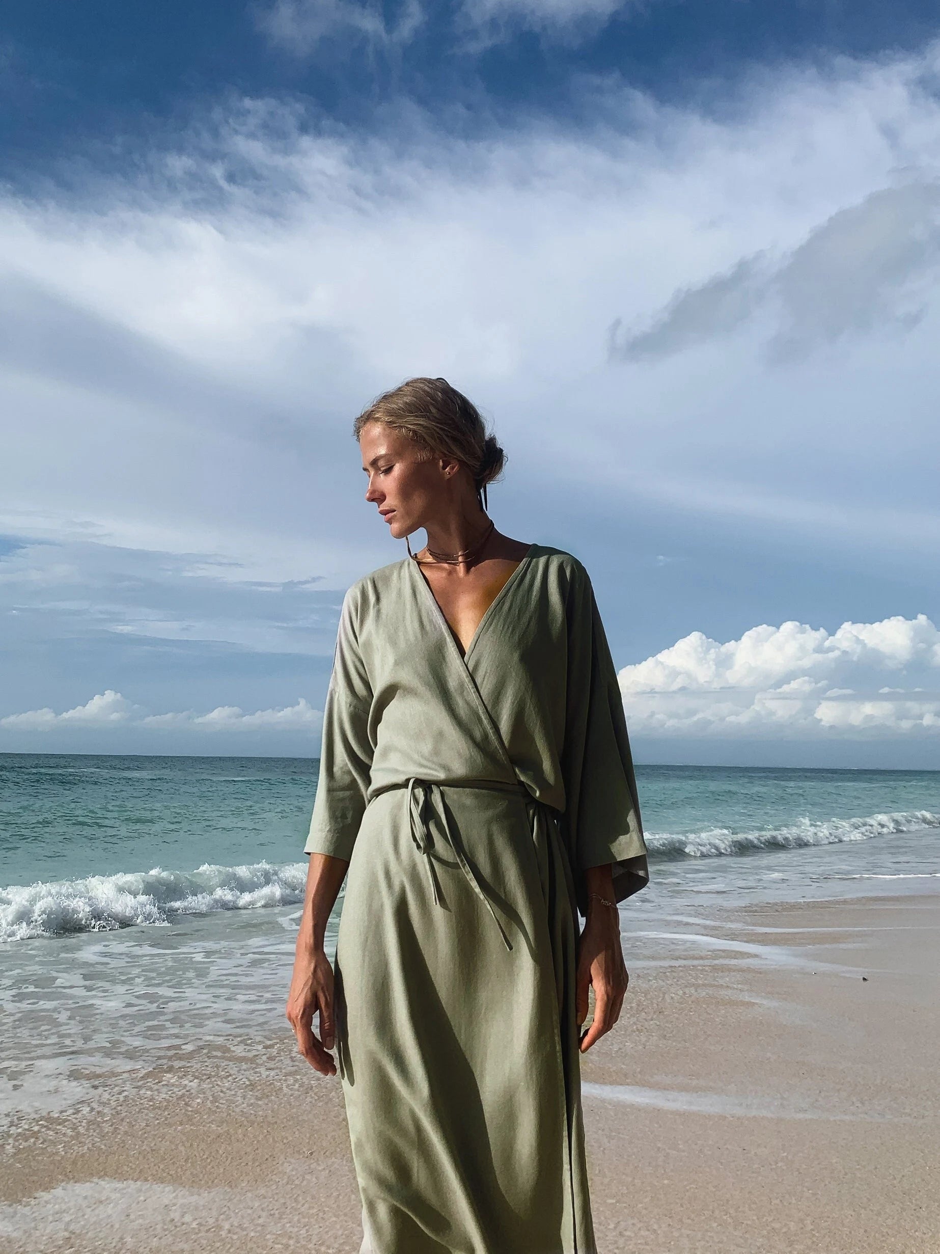 Kimono Dress Linen