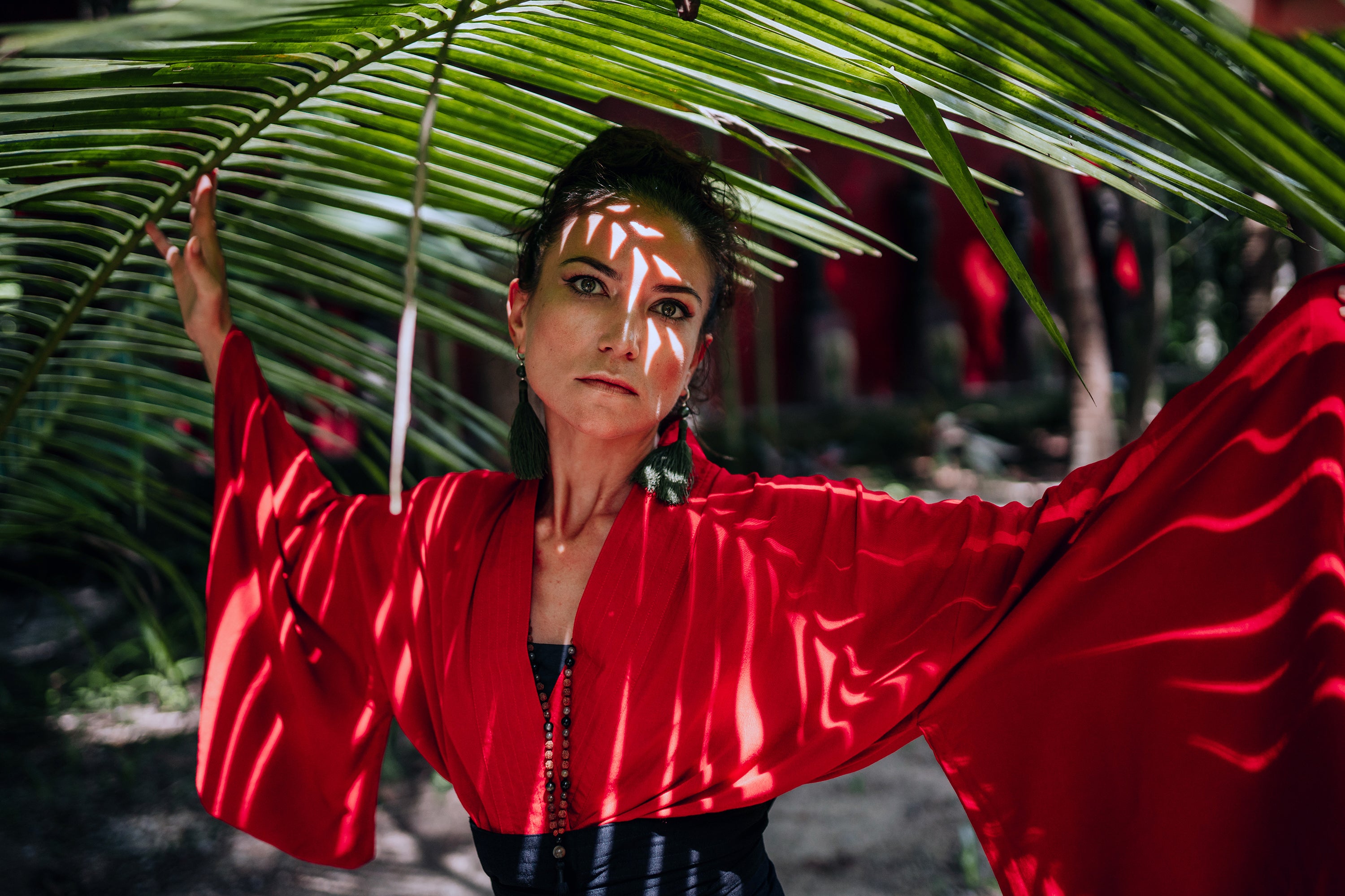 Japanese Kimono Long Breeze - Red