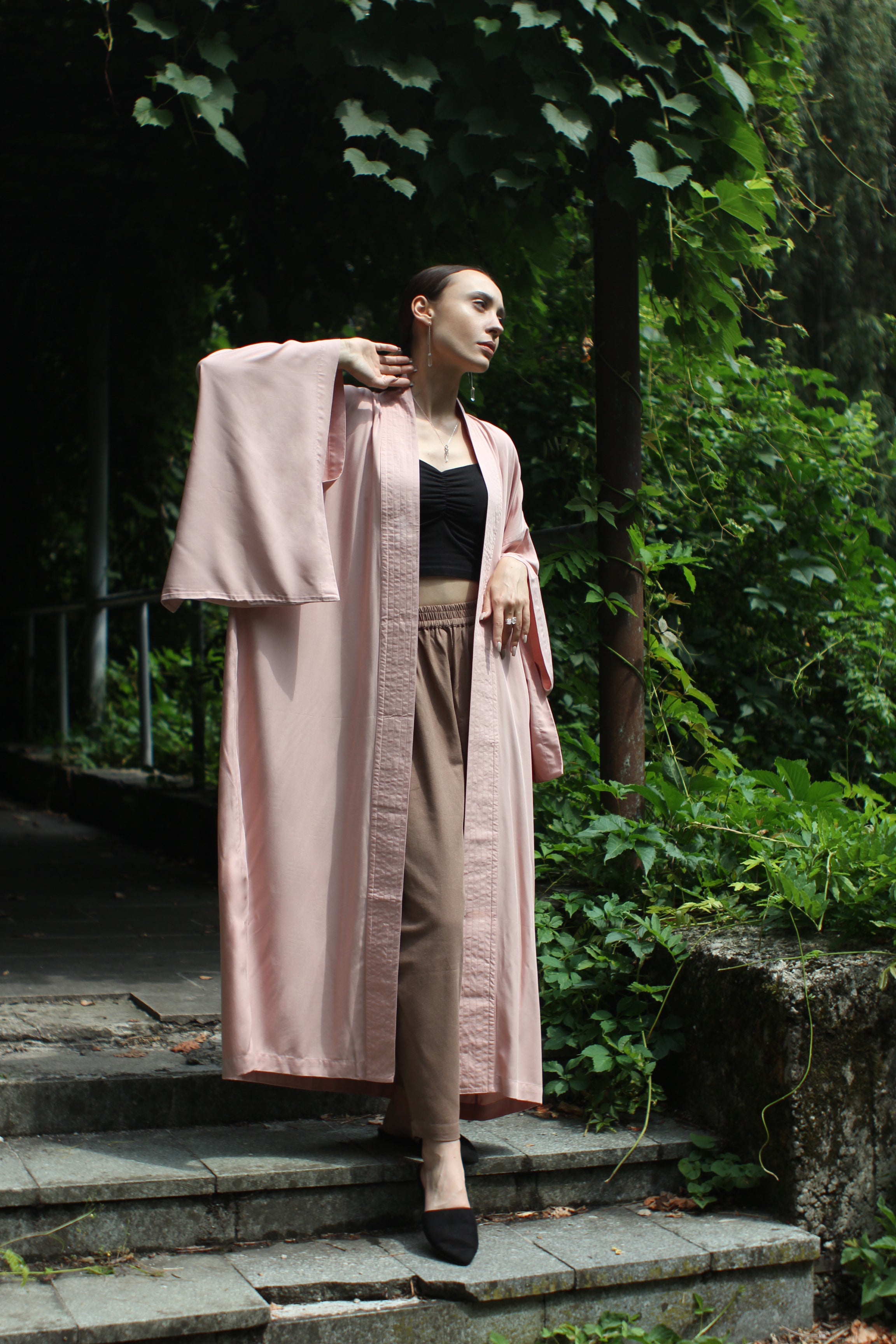 Japanese Kimono Long Classic - Pink