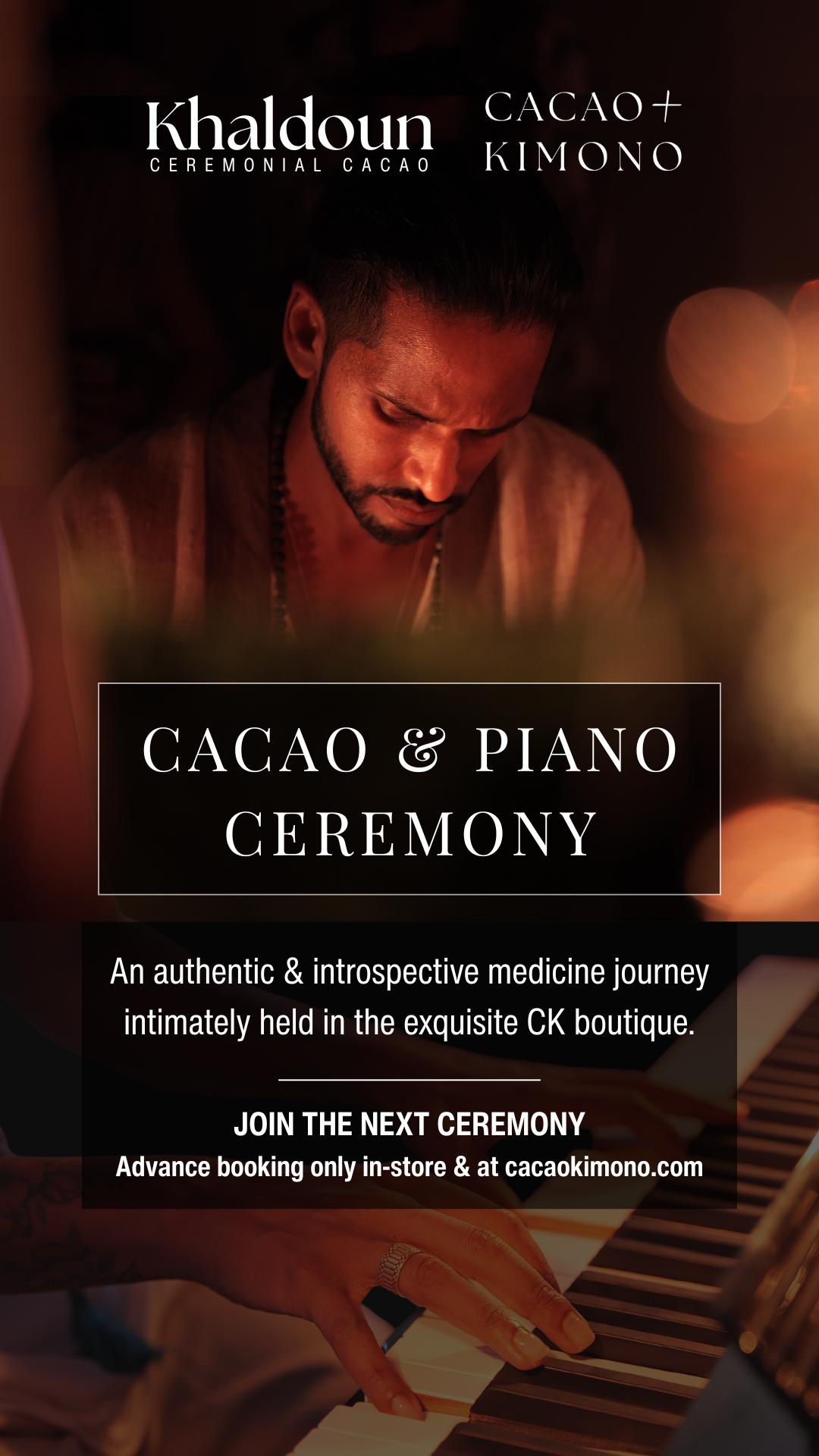 Cacao & Piano Ceremony - Event Ticket 09 Nov 2025