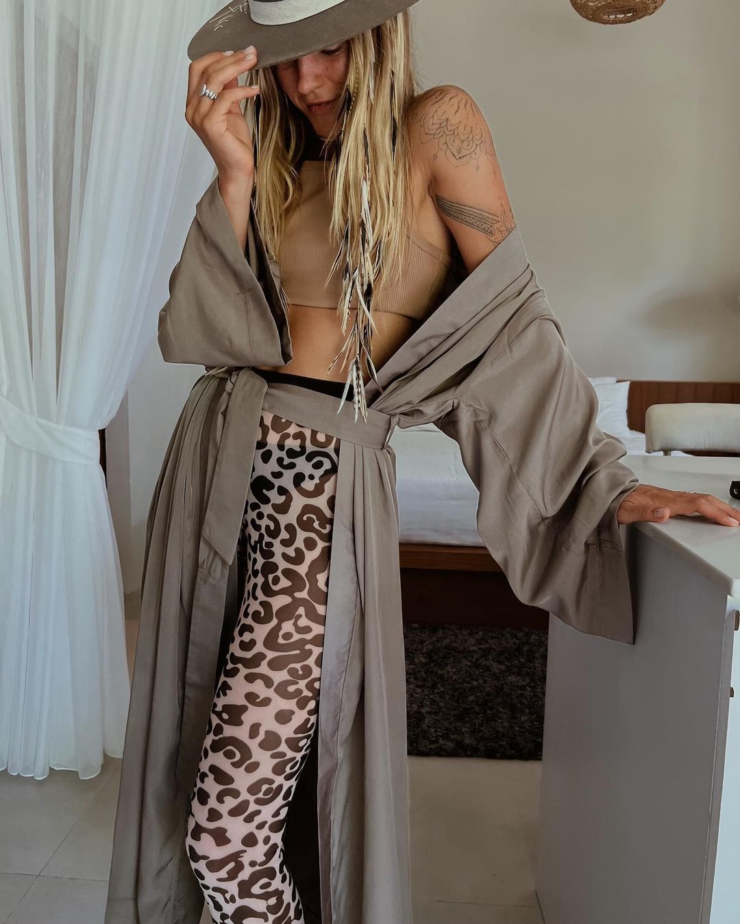 Kimono Phangan Silk - Grey