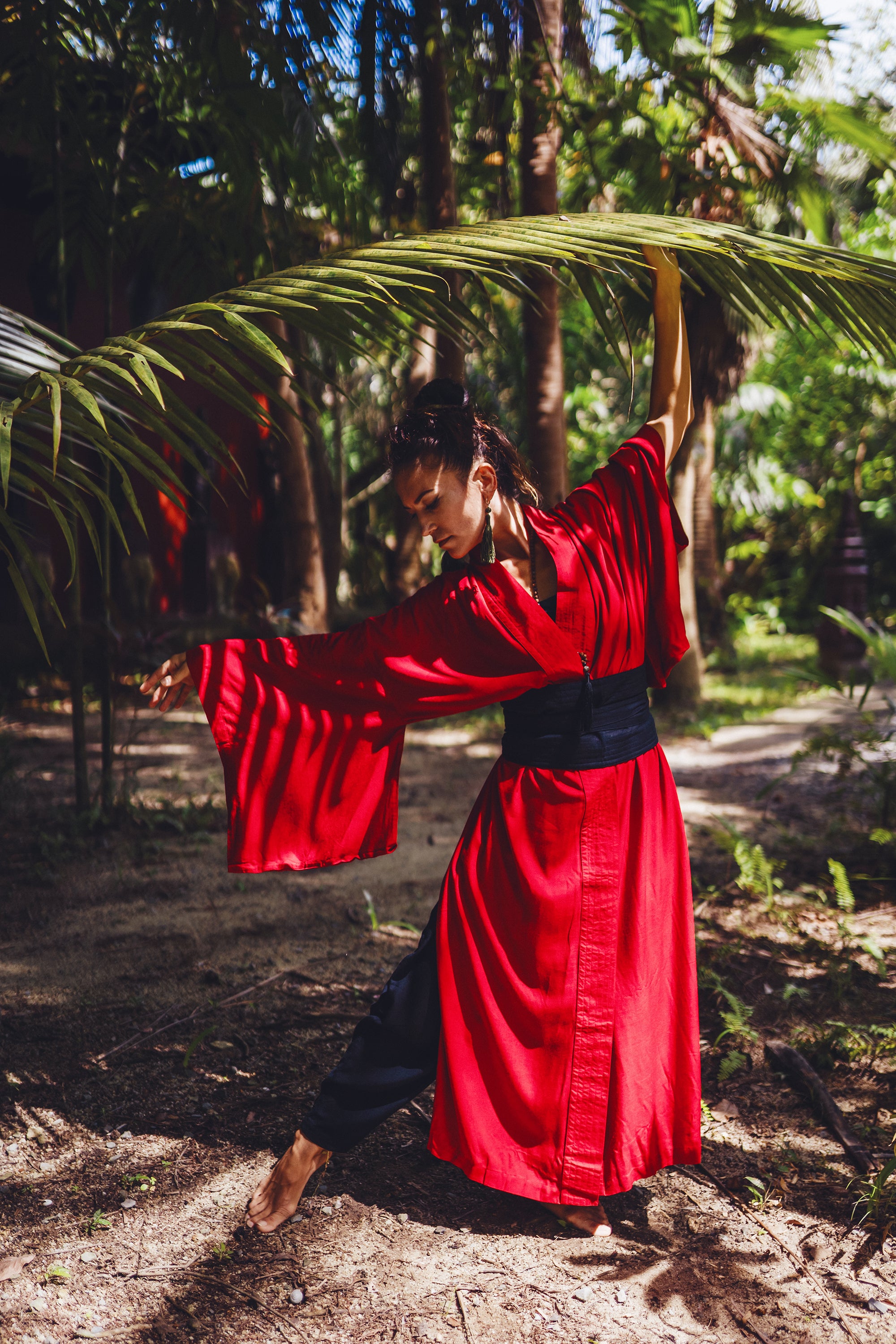 Japanese Kimono Long Breeze - Red